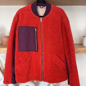 We The Free // Free People Rivington Sherpa Jacket - Chili Combo - Medium